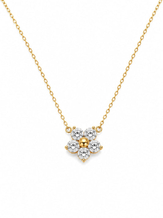 Gold Botanical Pendant QROSH