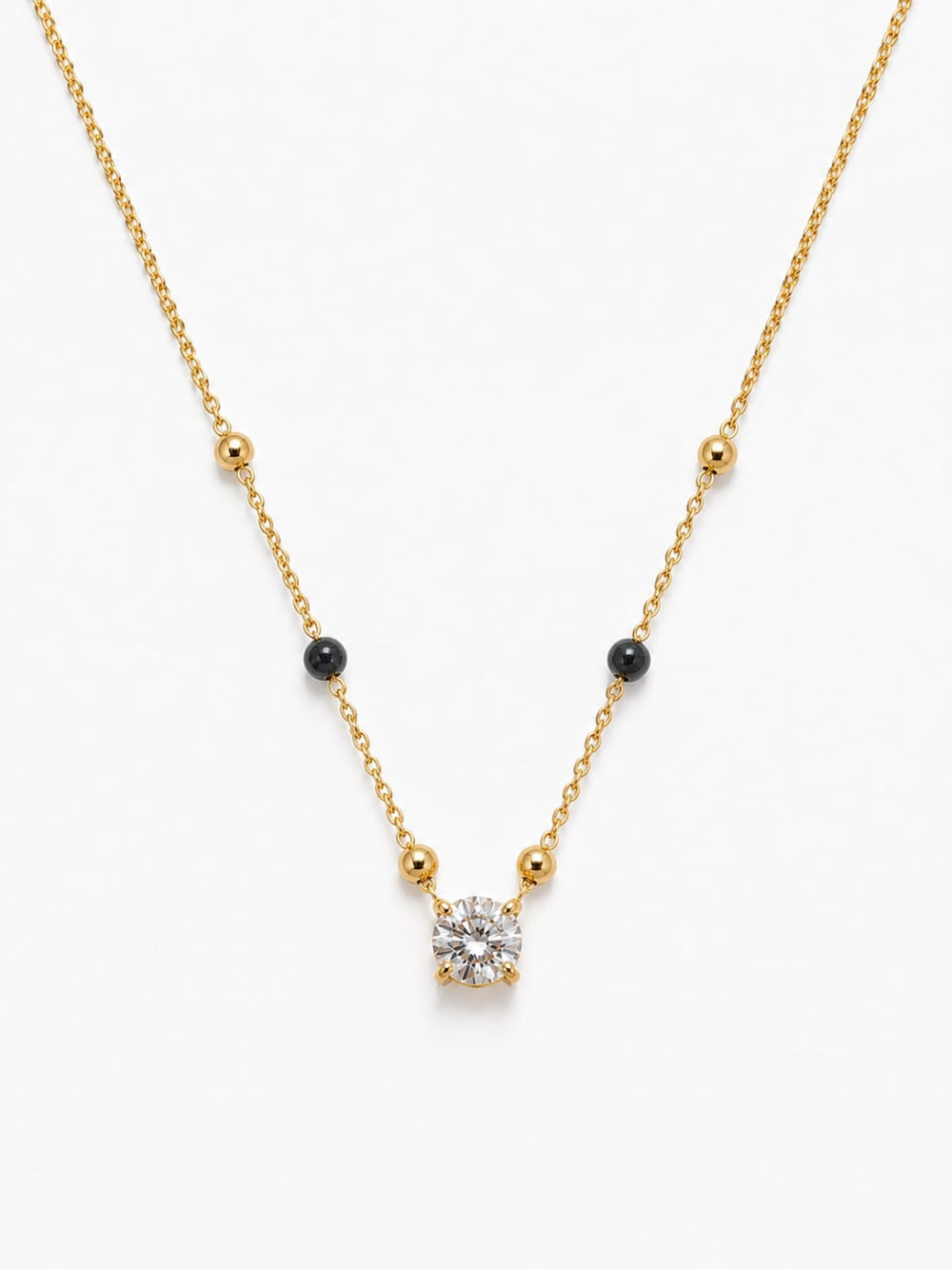 Designer Diamond Gold Mangalsutra QROSH