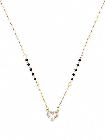 Heart-Shaped Diamond Mangalsutra QROSH