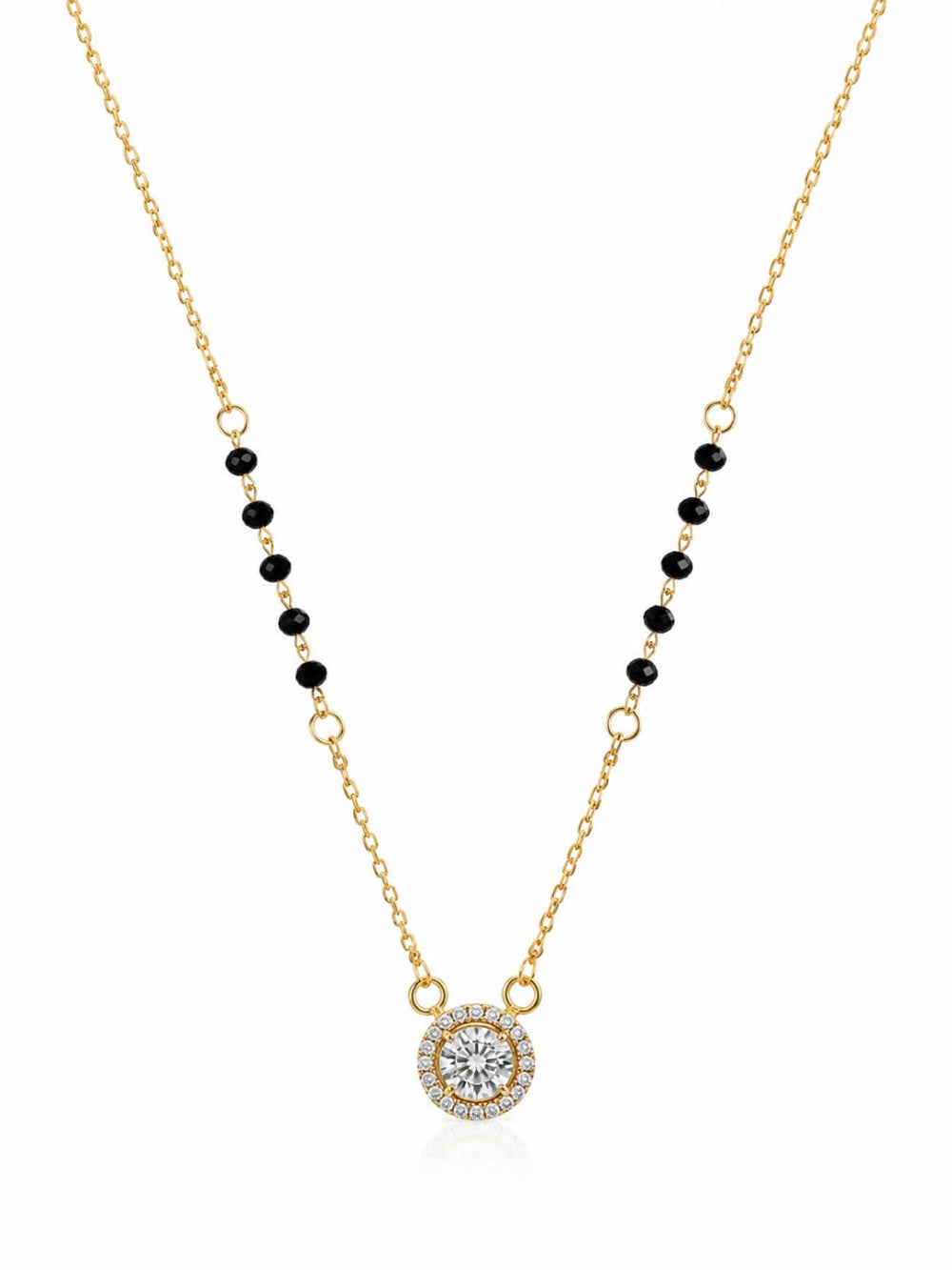 Solitaire Halo Mangalsutra QROSH