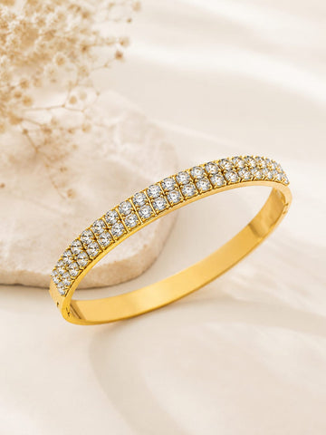 Premium Diamond Line Bangle QROSH