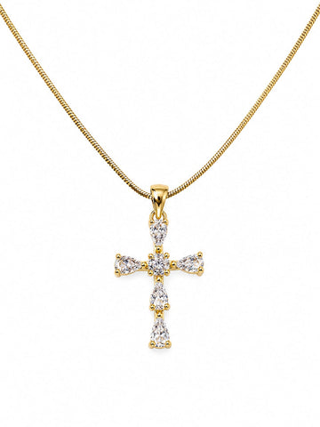 Crystal Cross Necklace QROSH
