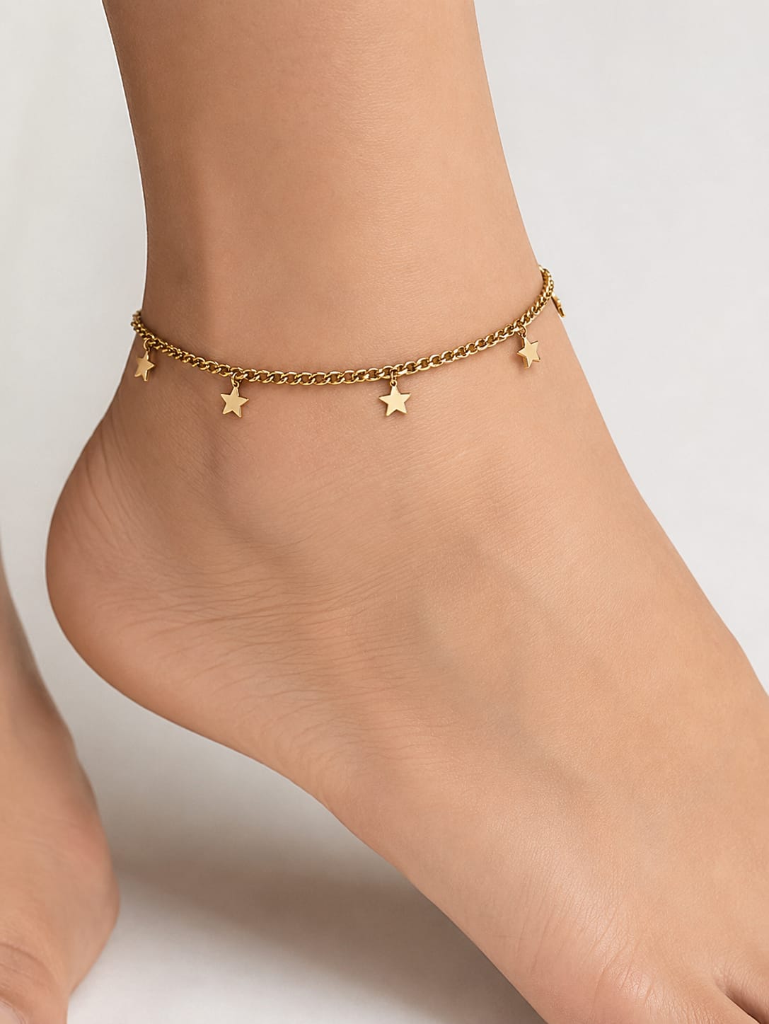 Premium Star Gold Anklet QROSH