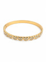 Dainty Pave Heart Pattern Bangle QROSH