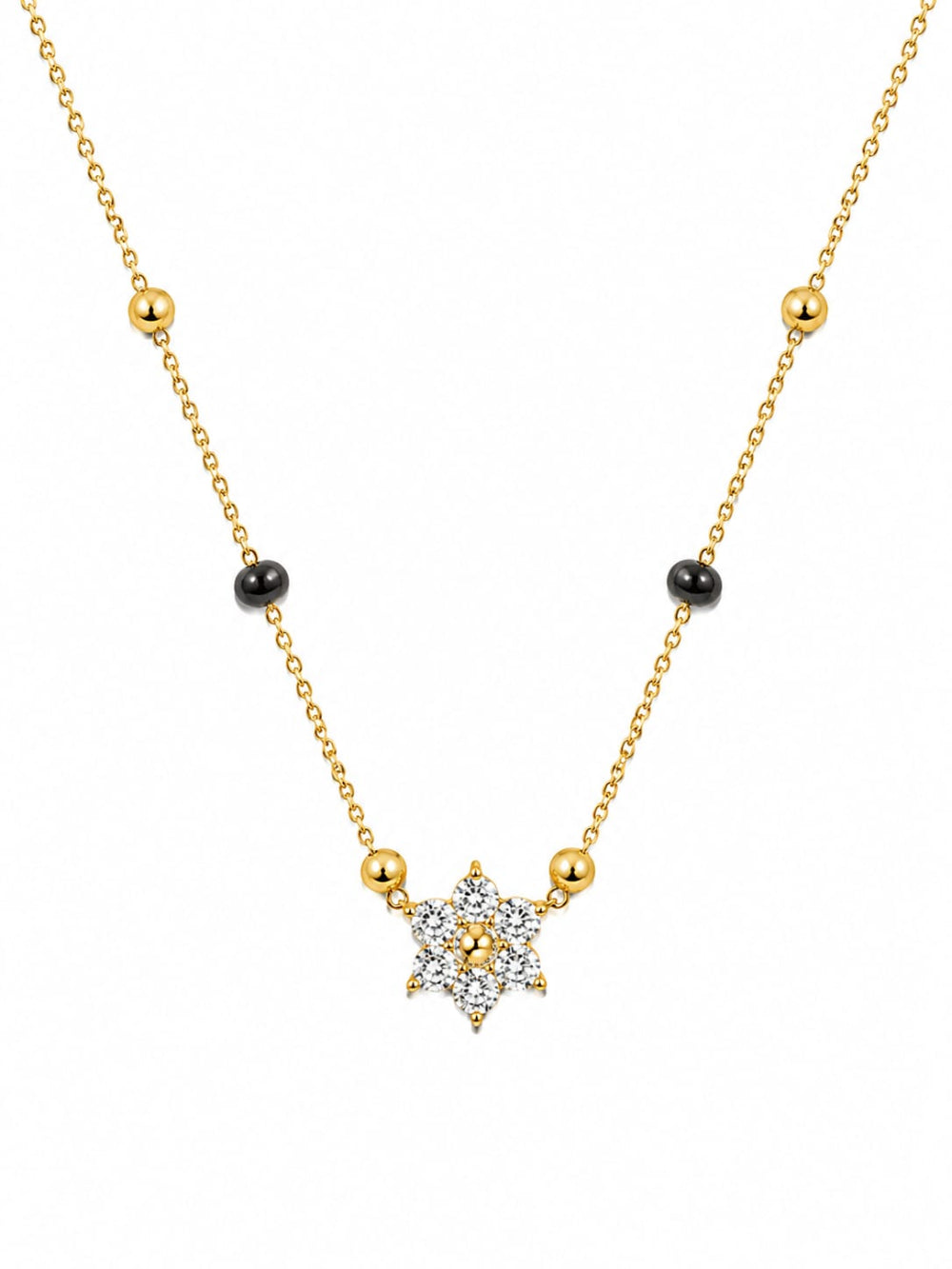 Floral Diamond Mangalsutra QROSH
