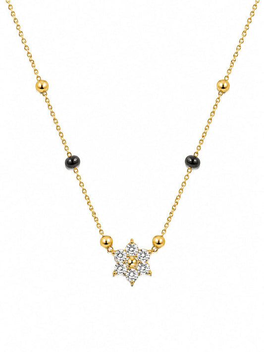 Floral Diamond Mangalsutra QROSH