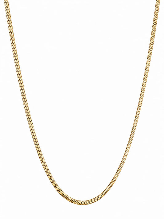 Men's Gold Snake Chain Necklace QROSH