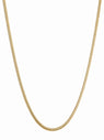 Men's Gold Snake Chain Necklace QROSH