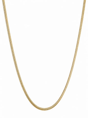 Men's Gold Snake Chain Necklace QROSH