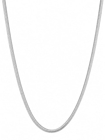 Minimalist Silver Chain For Men QROSH