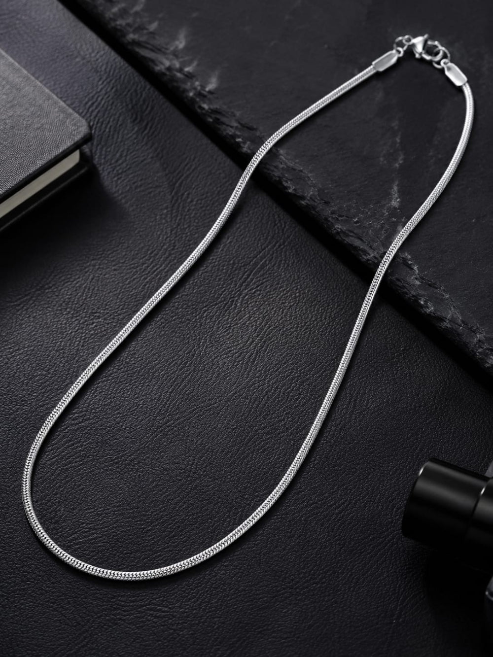 Minimalist Silver Chain For Men QROSH