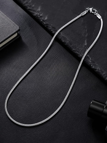 Minimalist Silver Chain For Men QROSH