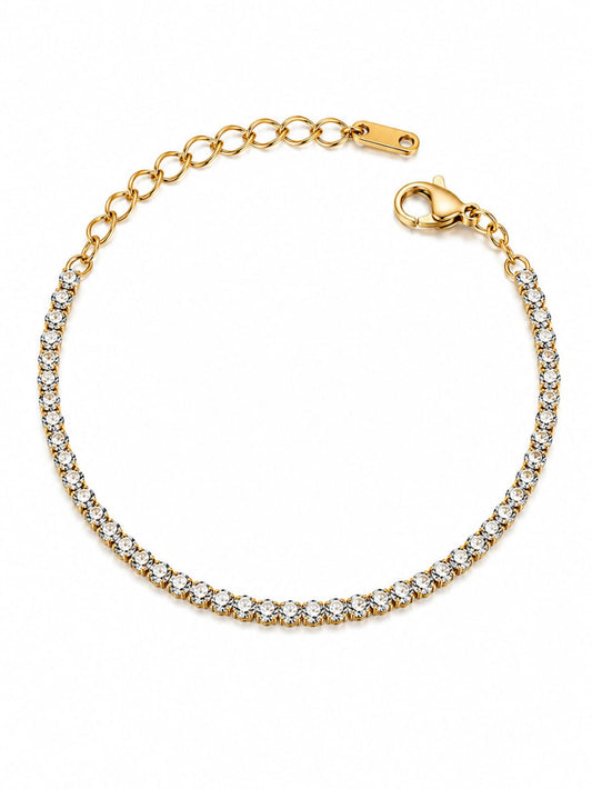 Classic Rhinestone Tennis Bracelet QROSH