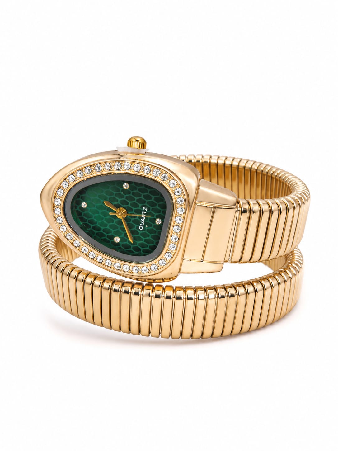 Gold Coil Bracelet watch QROSH