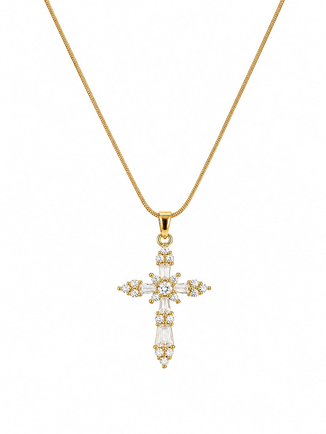 Gold Cross Pendant QROSH
