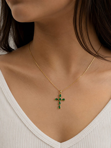 Green Stone Necklace QROSH