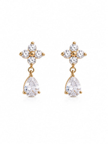Daisy Bloom Teardrop Earrings QROSH