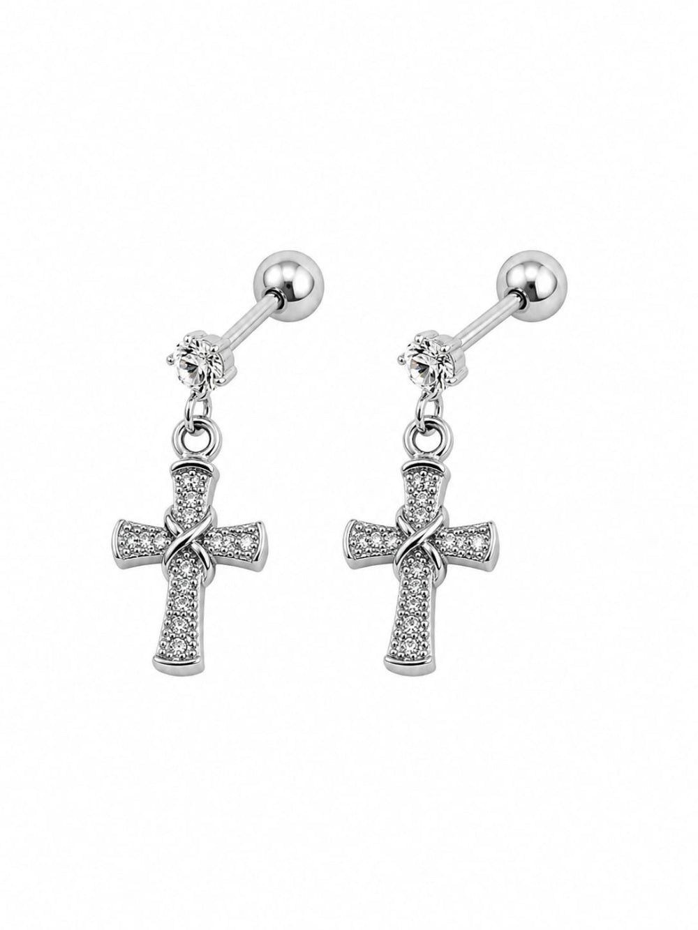 Cross Dangle Earrings QROSH