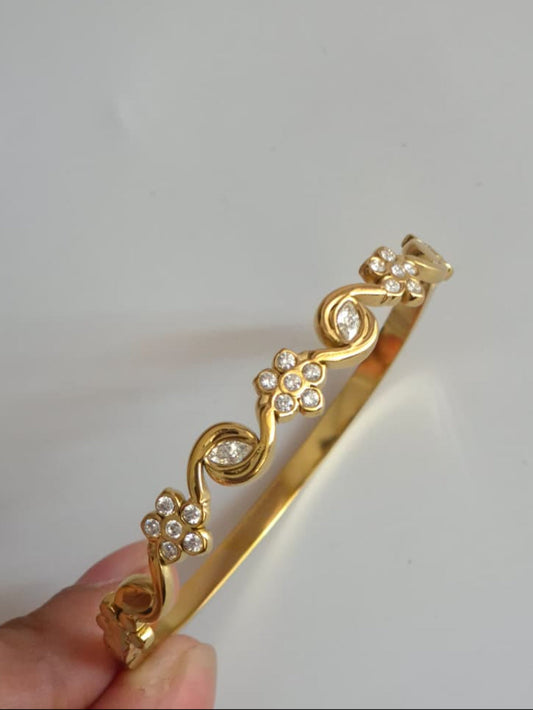 Gold Fairy Vinestone Bangle QROSH