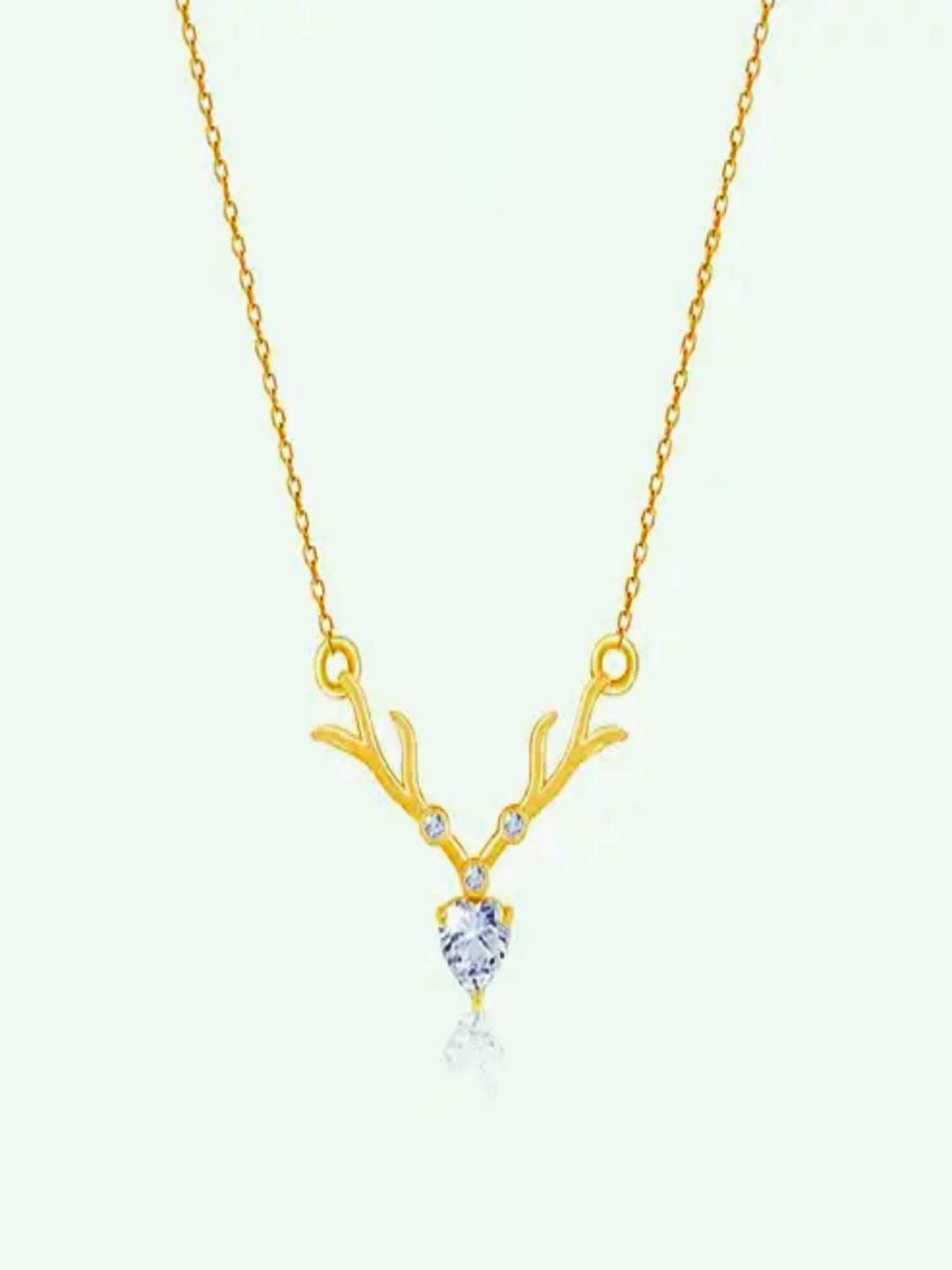 Gold Chain Bracelet with Crystal Stones QROSH
