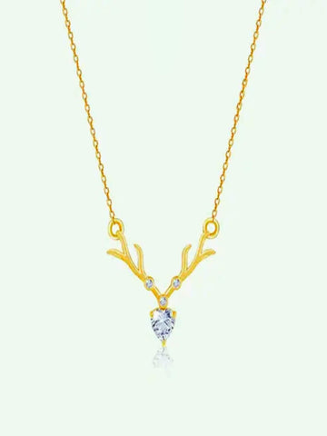 Gold Chain Bracelet with Crystal Stones QROSH