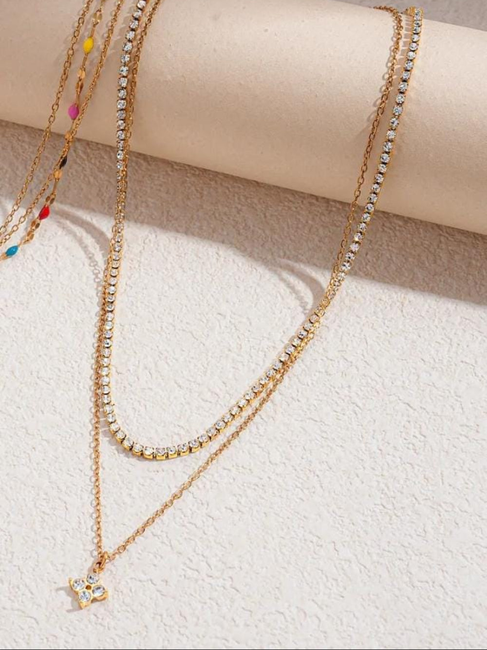 layered necklaces