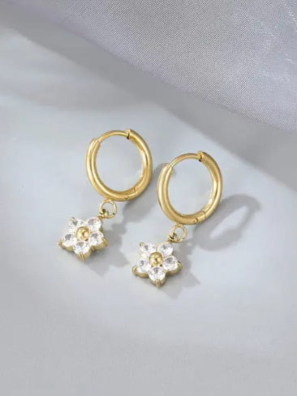 Gold Hoop Earrings - QROSH