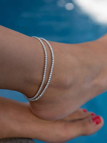 Dainty Double Layer Anklet - QROSH