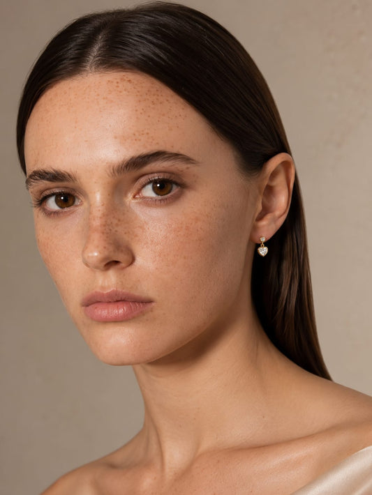 18K Gold-Plated Cherry Studs QROSH