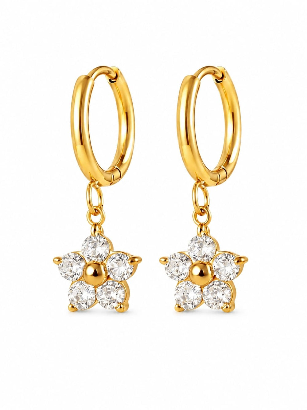 Flower Hoop Earrings QROSH