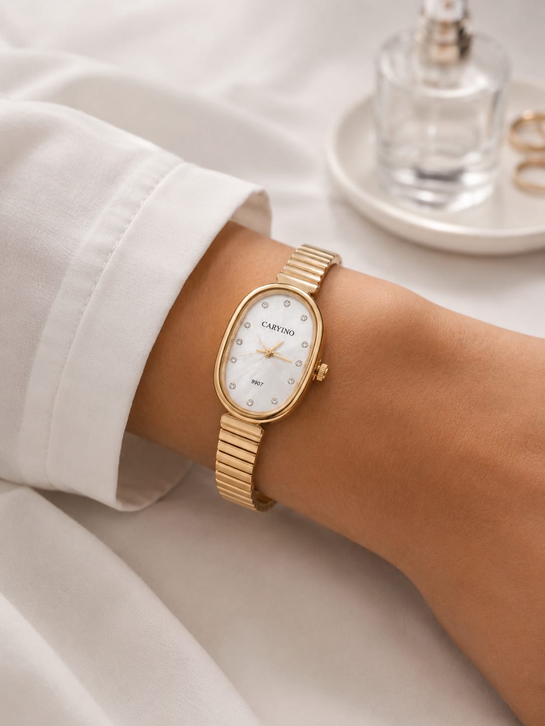 Anti Tarnish Watch Oval Dial QROSH