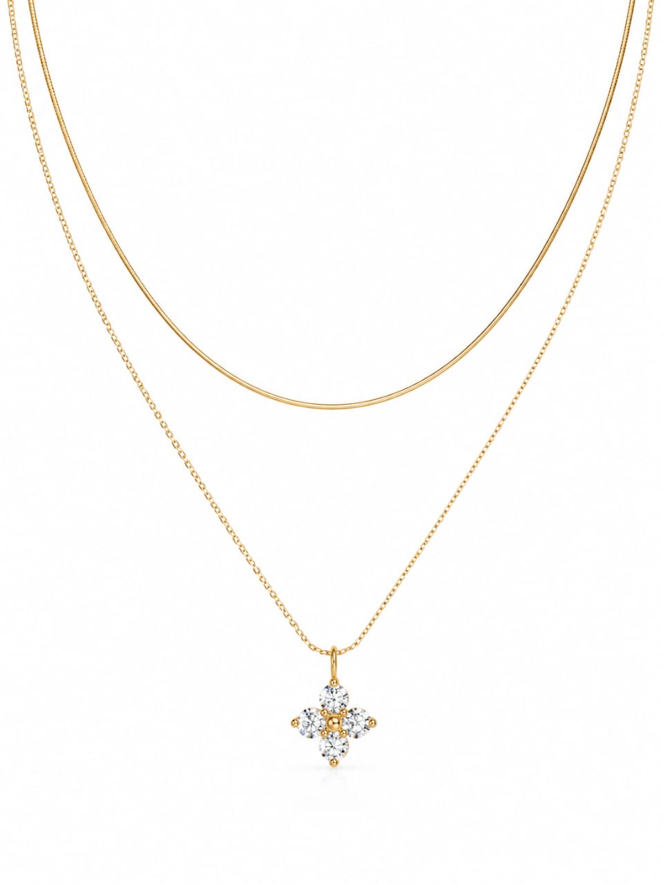 Mini Flower Charm Necklace QROSH