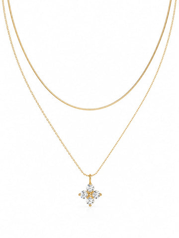 Mini Flower Charm Necklace QROSH