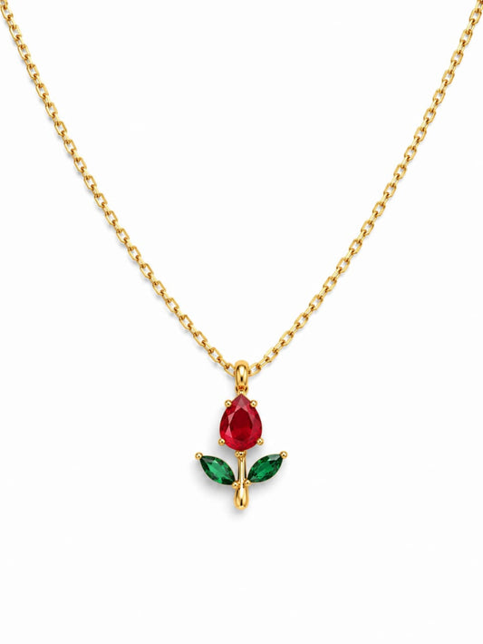 Rose Pendant Necklace QROSH
