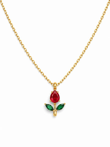 Rose Pendant Necklace QROSH