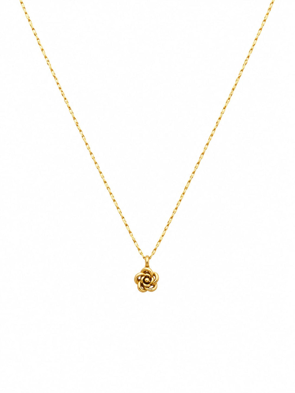 Minimal Golden Rose Pendant QROSH