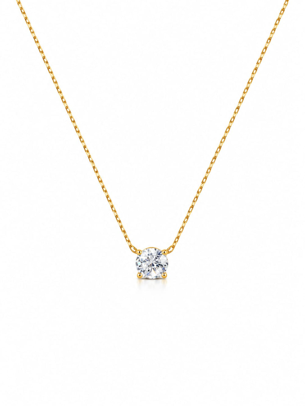 Minimal Solitaire Stone Pendant QROSH