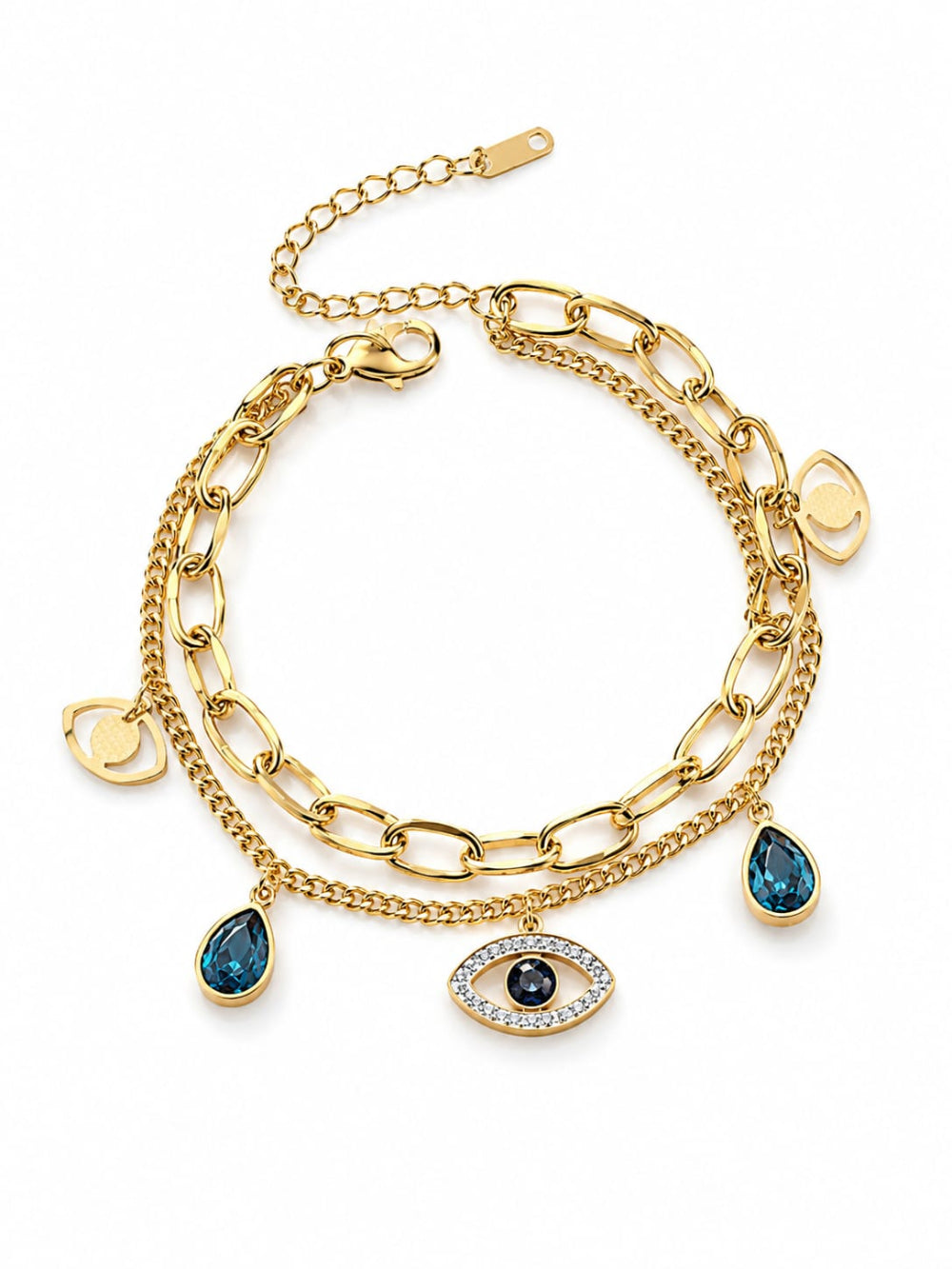 Evil Eye Double Layered Bracelet QROSH