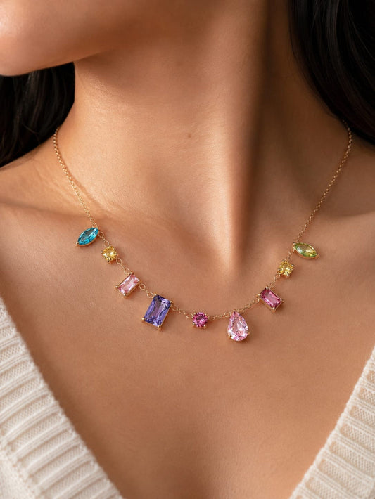 Colorful Gemstone Pendant QROSH