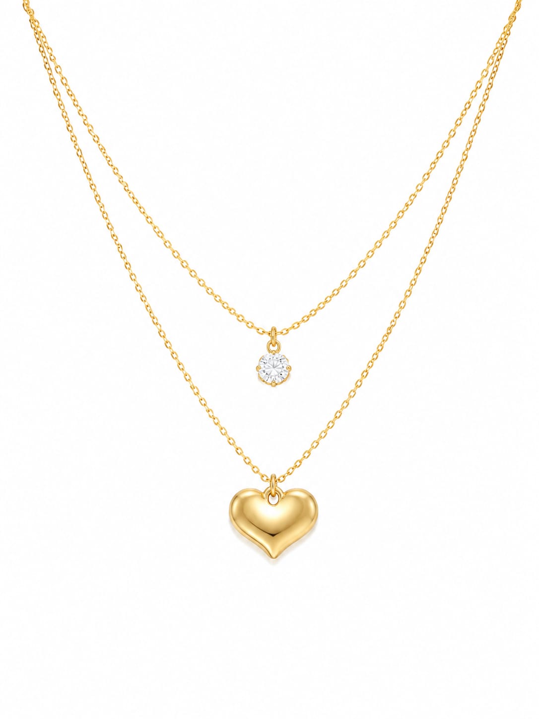 Double Layered Heart Pendant QROSH