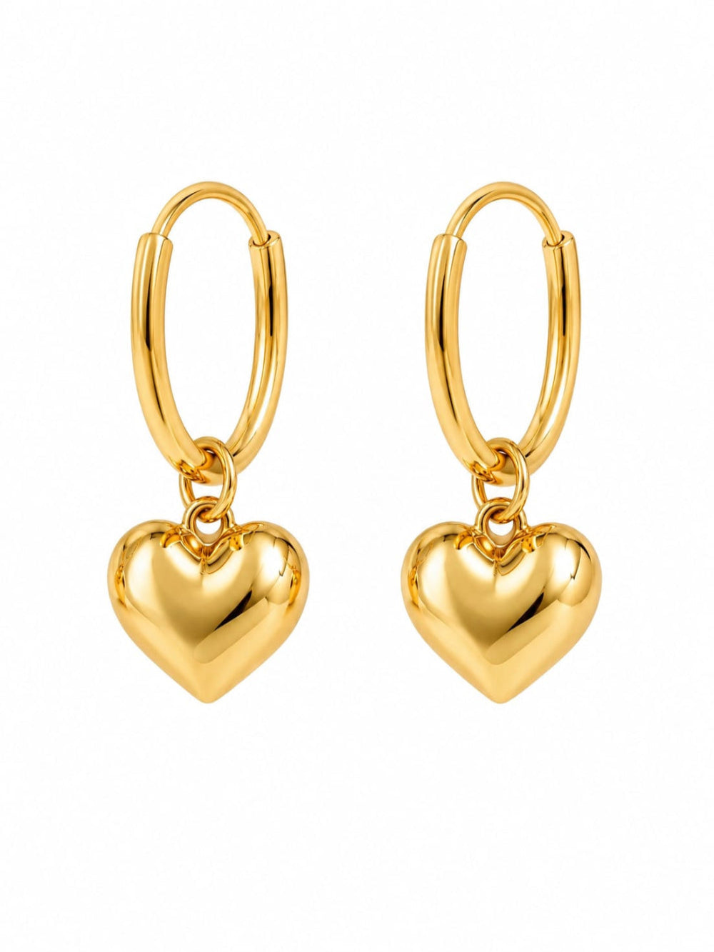 Golden Heart Earrings QROSH