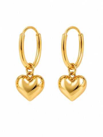 Golden Heart Earrings QROSH