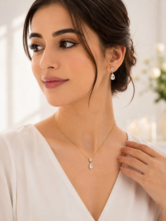 Dew-Drop Pendant Set QROSH