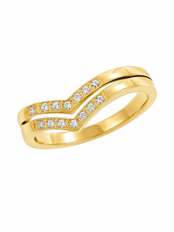 Double V Band Ring 2 QROSH