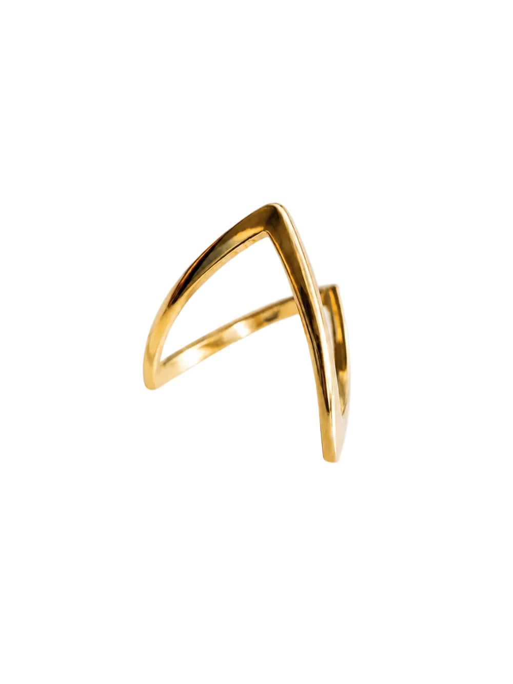 18K Gold Plated V Rings QROSH