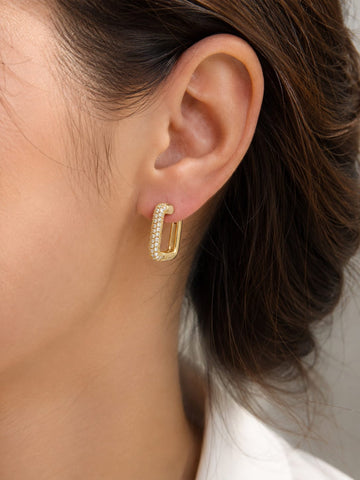 Luxe Stones Dangler Earrings QROSH