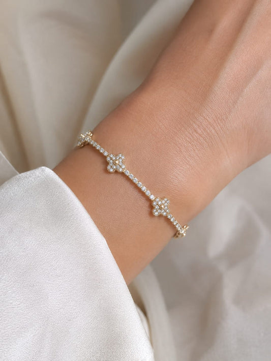 Floral Gold Bracelet QROSH