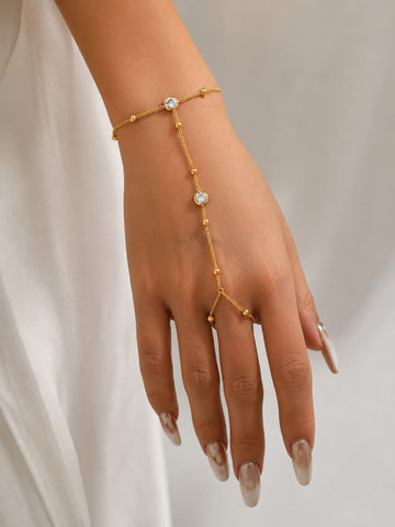 Zircon Hand Chain Bracelet QROSH