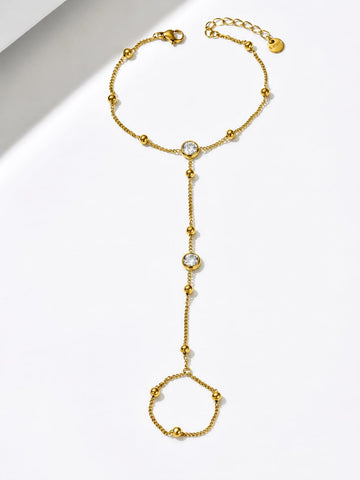 Zircon Hand Chain Bracelet QROSH