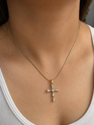 Crystal Cross Necklace QROSH